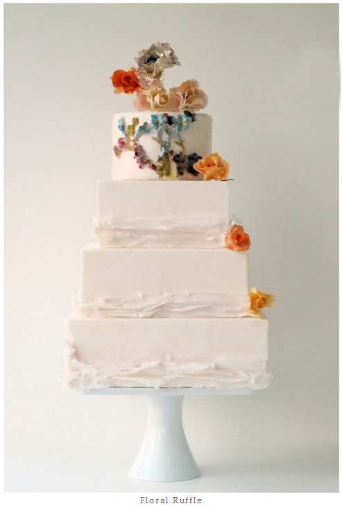 anthropologie inspired wedding cake